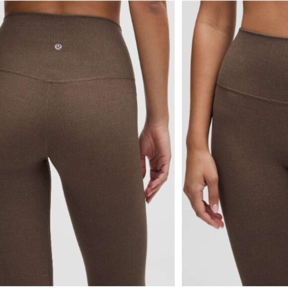 Lululemon Align High-Rise Pant 25" Diamond Texture Print Taupetastic Multi 6 - Picture 5 of 5